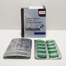  top pharma franchise products of Positive Medicare  -	tablets inflazyme.jpg	